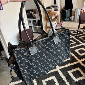 Dooney & Bourke Black and Gold Tote